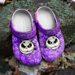 Personalized Jack Skellington Crocs Purple Classic Clogs Shoes PANCR1203