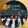 Personalized Nightmare Before Christmas Home Decoration Wood Circle Sign