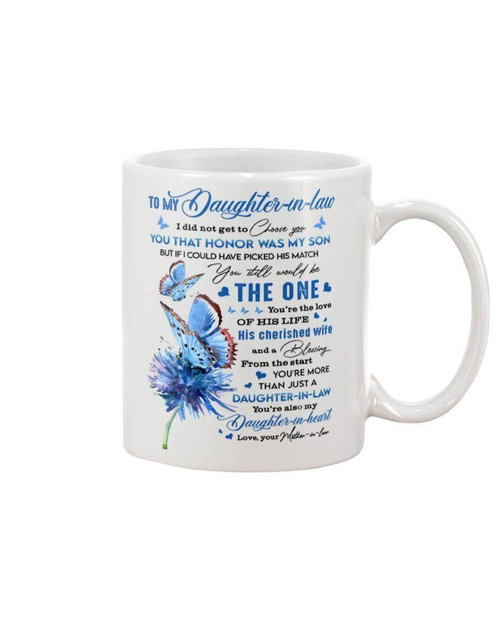You're Also My Daughter In Heart Mother In Law Gift For Daughter In Law Mug
