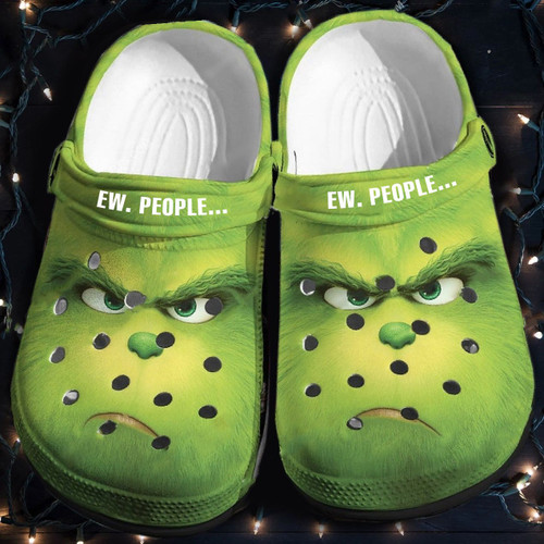 Ew People Grinch Christmas Crocs Classic Clogs Shoes PANCR0356