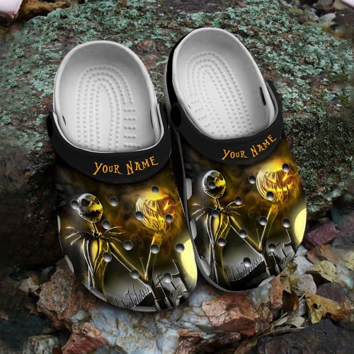 Personalized Jack Skellington Nightmare Before Christmas Crocs Classic Clog Shoes PANCR1173