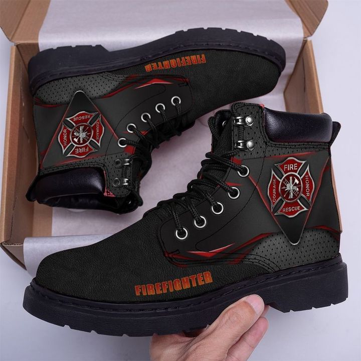 Firefighter Logo Black Classic Boots