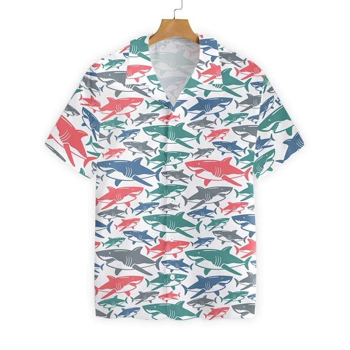Shark Pattern 14 EZ01 2810 Hawaiian Shirt