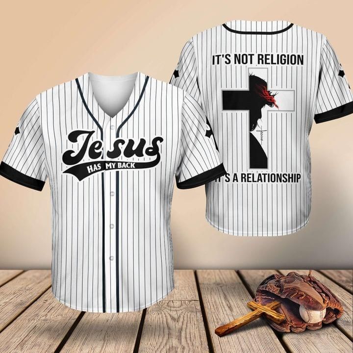 Jesus Cross T-shirt Jesus Has Mmy Back It's A Relationship