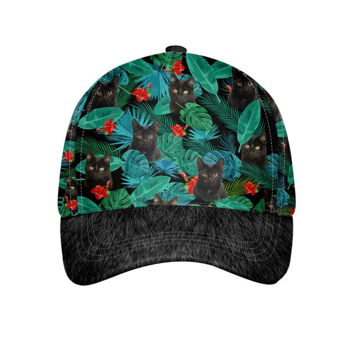Black Cat Flower Cap