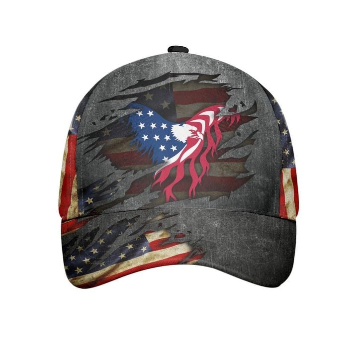 American Flag Eagle Cap