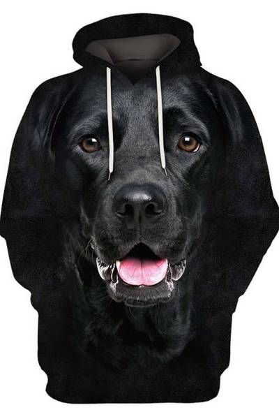 Black Labrador 3D Hoodie