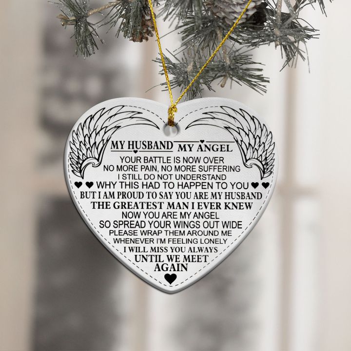 Memorial Gift For Loss Of Husband Wife Ornament