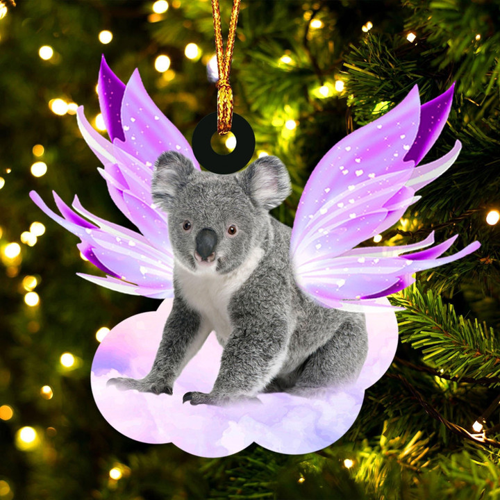Koala and wings gift for her gift for him gift for Koala lover ornament
