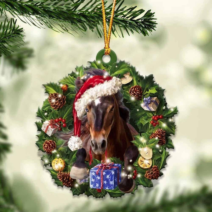 Horse and Christmas gift for her gift for him gift for Horse lover ornament