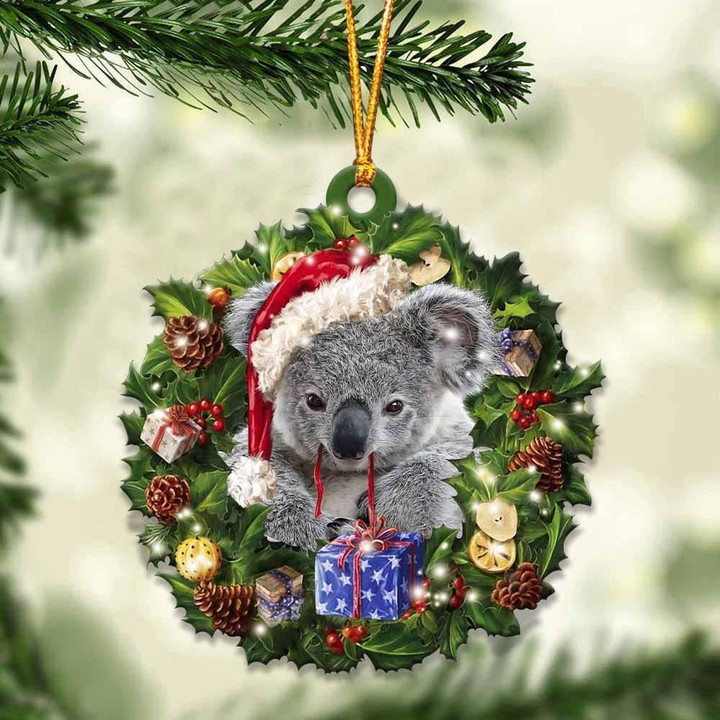 Koala and Christmas gift for her gift for him gift for Koala lover ornament