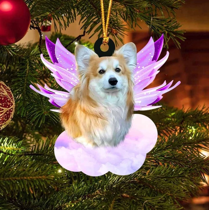 Corgi and wings gift for her gift for him gift for Corgi lover ornament cus