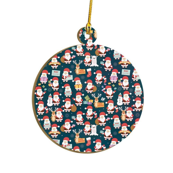 Santa Claus Pattern Ornament