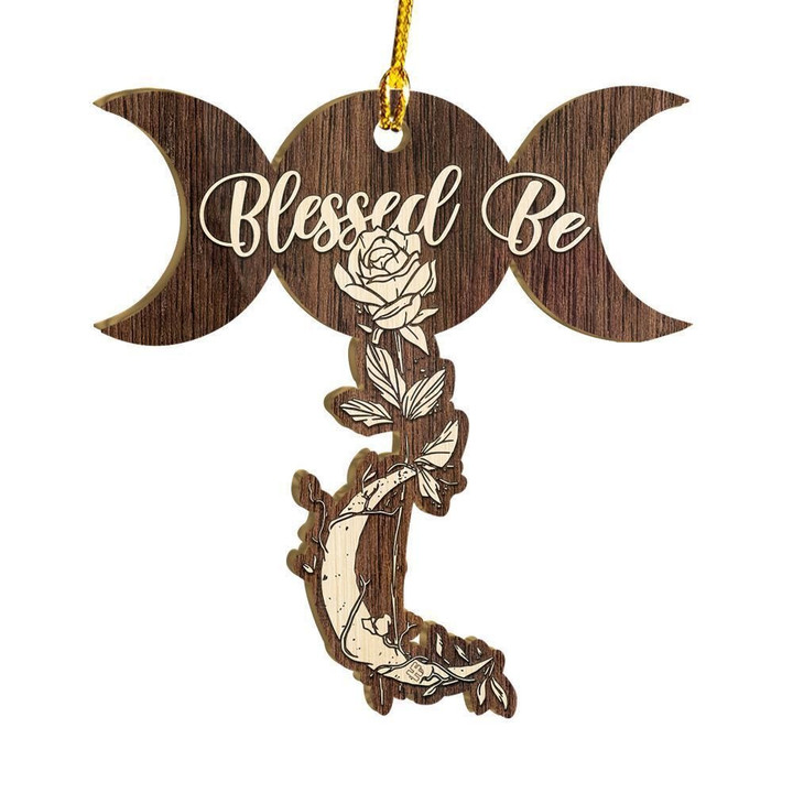 Blessed Be Moon Rose V3 Ornament