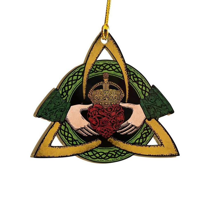 Celtic Claddagh Ring Irish Ornament