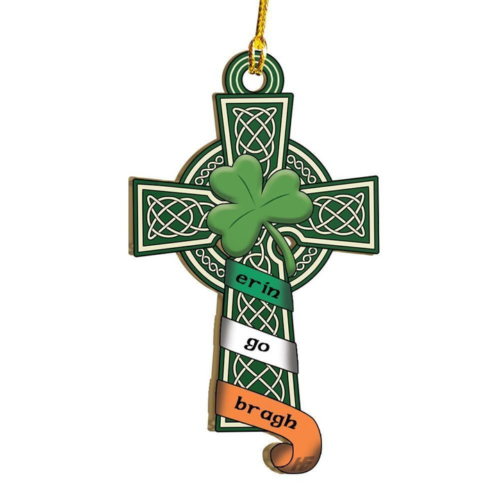 Celtic Cross Erin Go Bragh Irish Forever Ornament