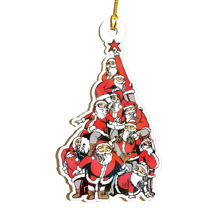 Santa Christmas Tree Ornament