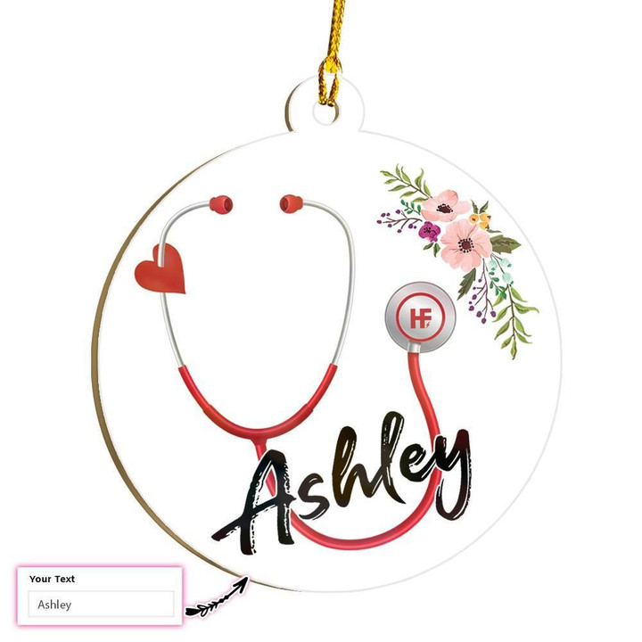 Personalized Nurse Custom Ornament