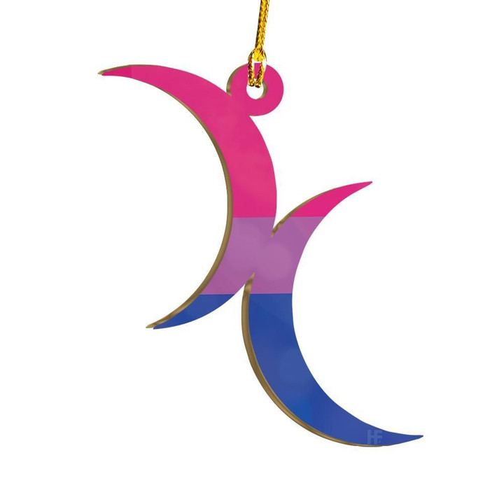 LGBT Bisexual Symbol V2 Ornament