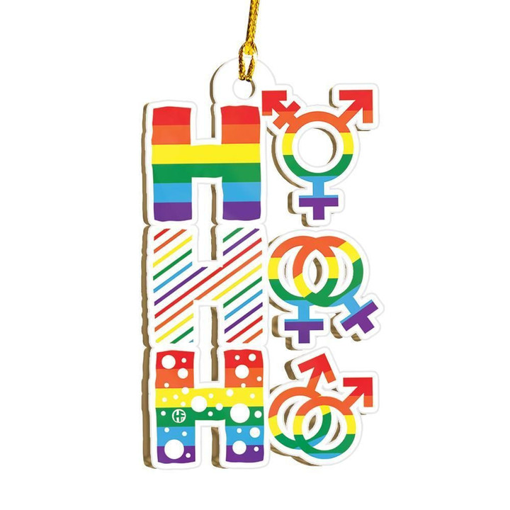 LGBT Ho Ho Ho Ornament
