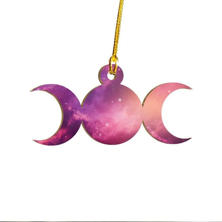 Night Sky Triple Moon Wicca Ornament
