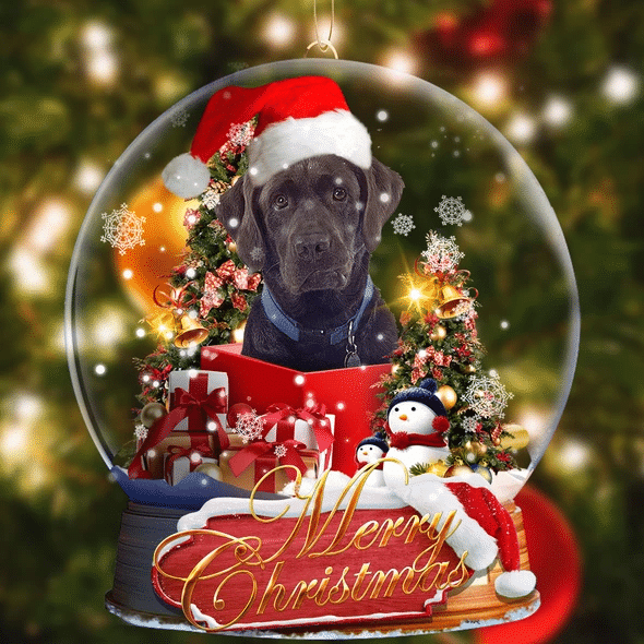 Brown Labrador Christmas Ornament