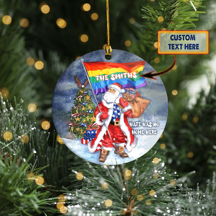 Personalized Pride Christmas Ornament
