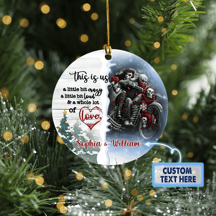 Personalized Riding Partner Christmas Ornament