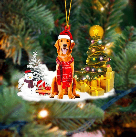 Golden Retriever Christmas Ornament 6