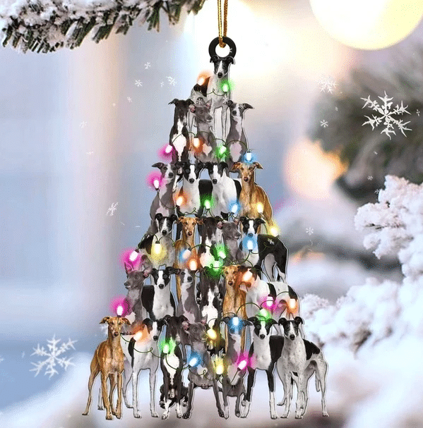 Greyhound Christmas Ornament 5