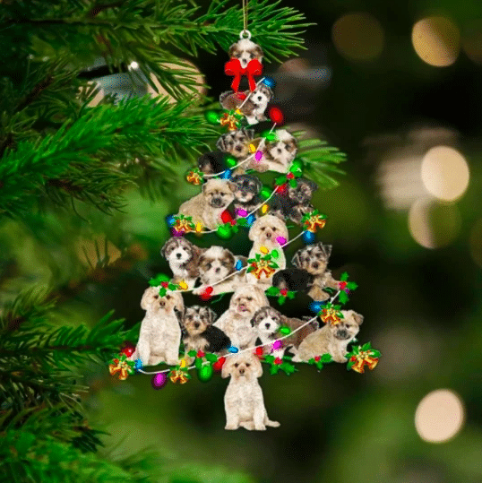 Morkie Christmas Ornament
