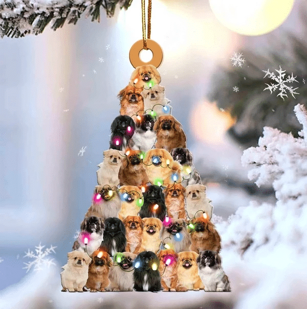 Pekingese Christmas Ornament