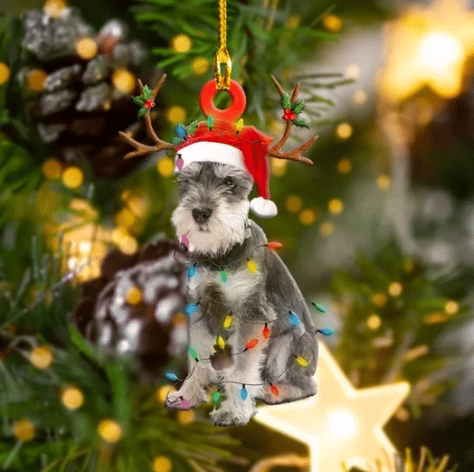 Schnauzer Christmas Ornament 3