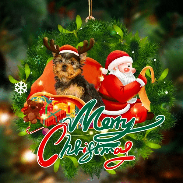Yorkshire Terrier Christmas Ornament 7