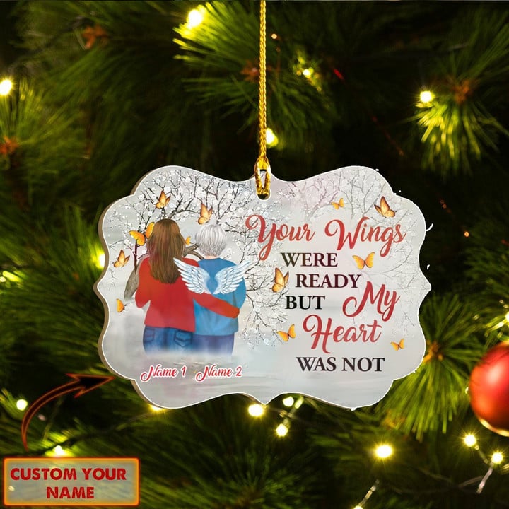 Personalized Mom In Heaven Christmas Ornament