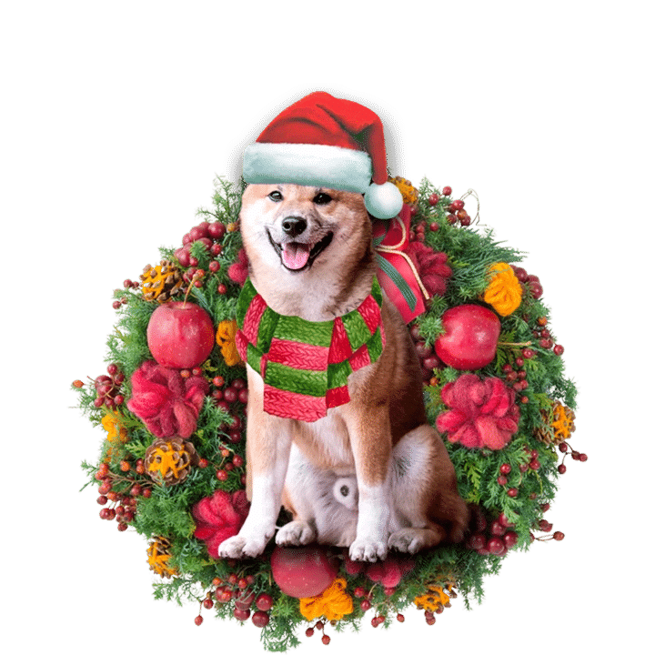 Shiba Inu Christmas Ornament 2