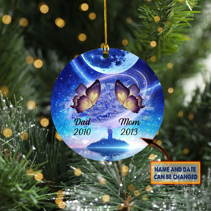 Personalized I Miss Dad And Mom Christmas Ornament