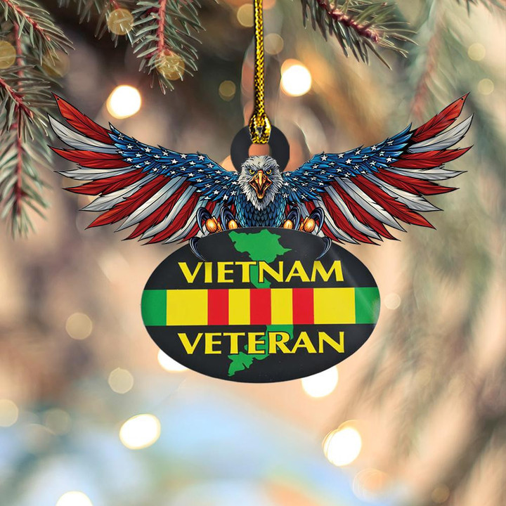 Vietnam Veteran Christmas Ornament