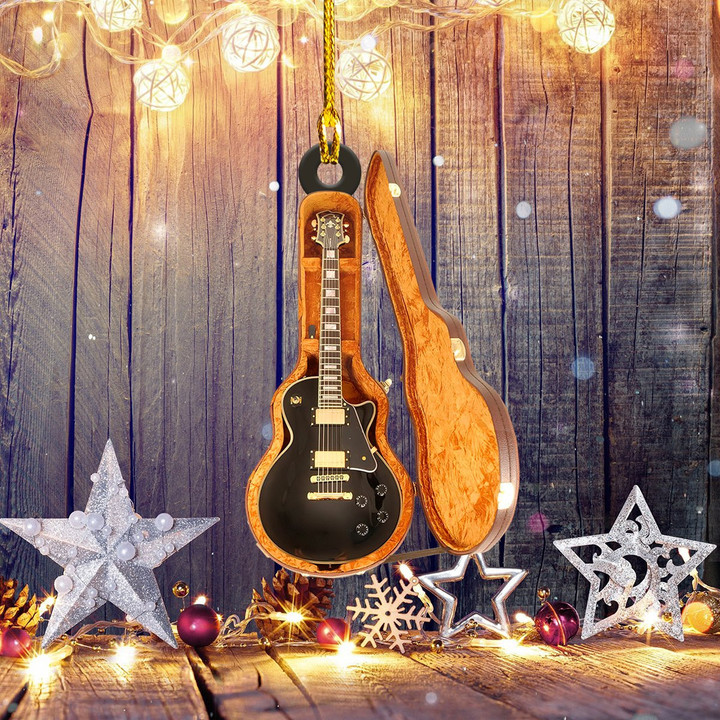 Guitar Full Christmas Ornament