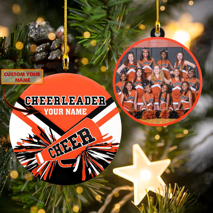 Personalized Cheerleader Ver 8 Christmas Ornament