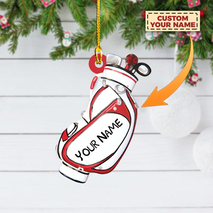 Personalized Golf Lovers Christmas Ornament
