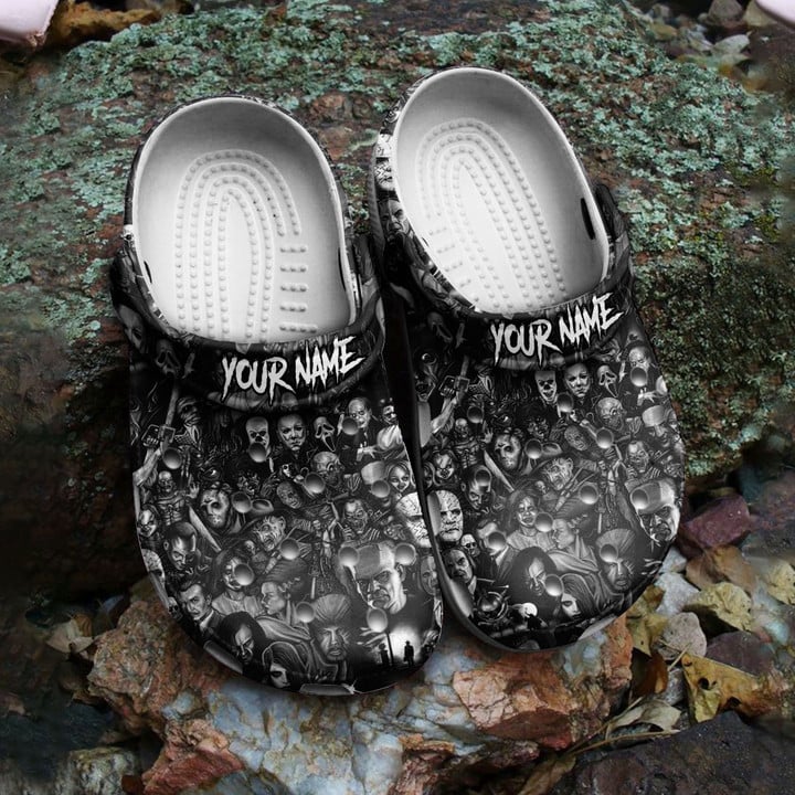 Personalized Horror Movies All Characters Crocs Classic Clog Shoes