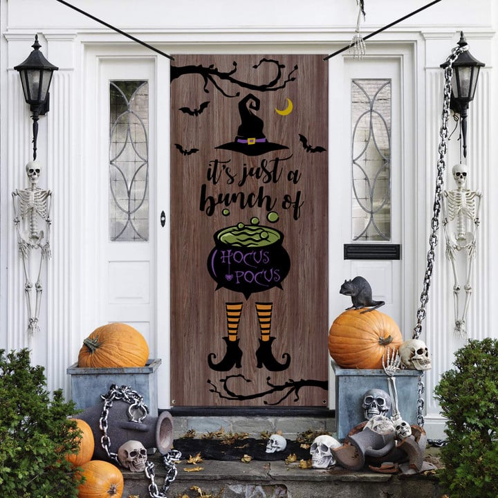 It's Just A Bunch Of Hocus Pocus Halloween Door Cover Decoration PANDC0019