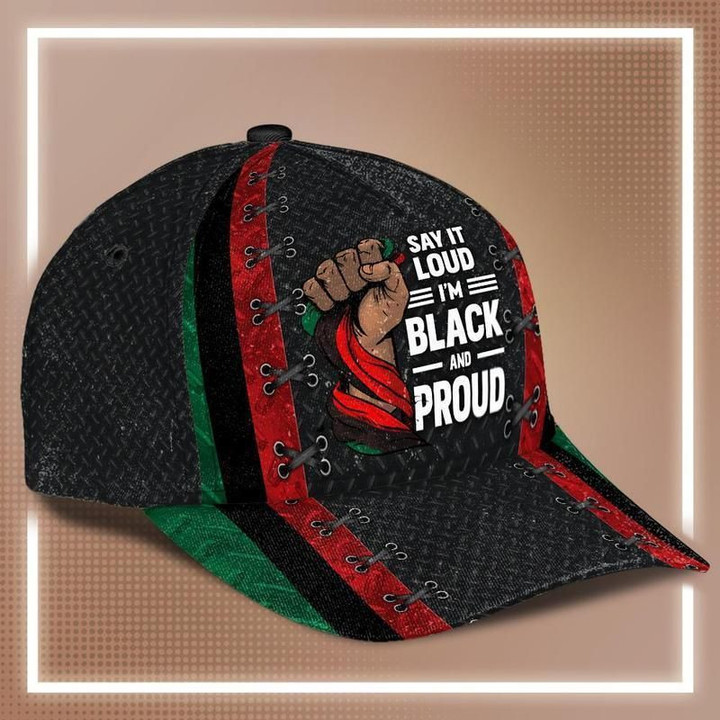 Black And Proud African American Classic Cap