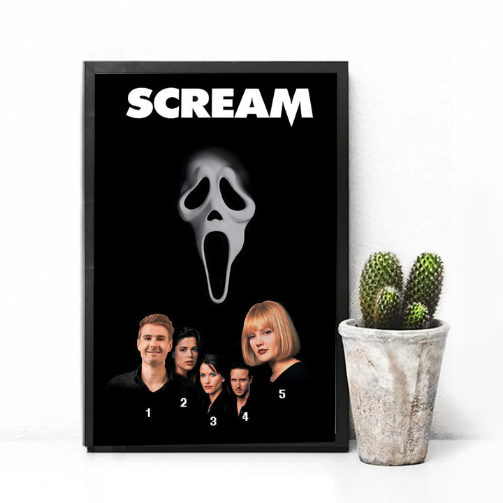 Personalized Horror Movie Scream Ghostface Slasher Poster