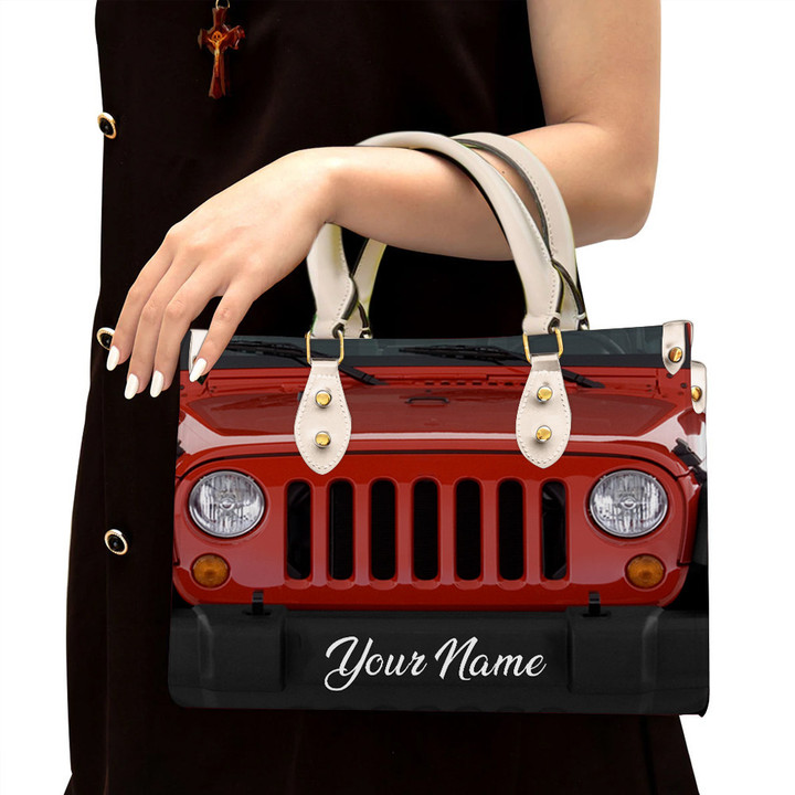 Personalized Jeep Lover Leather Bag Handbag For Women PANLTO0009