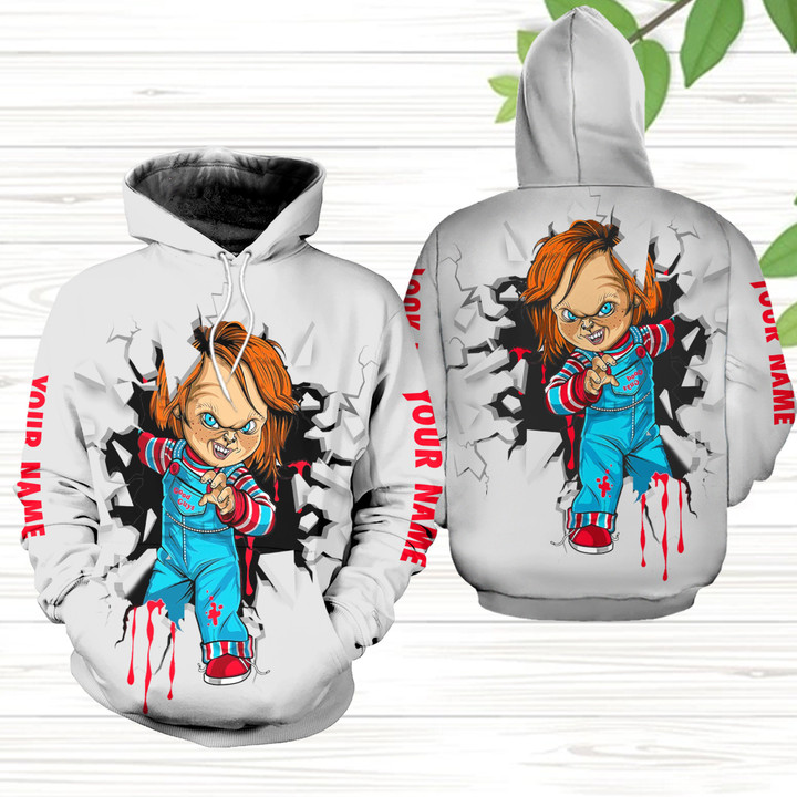 Personalized Chucky Horror Halloween 3D Hoodie