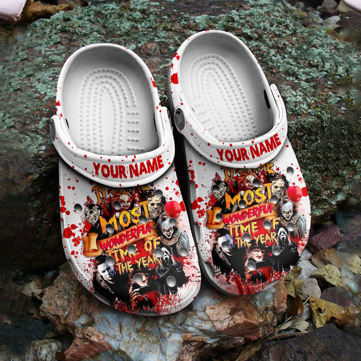 Personalized Horror Halloween Crocs Classic Clog Shoes
