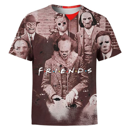 Friends Horror Movies Tim Burton 3D T-shirt Hoodie Sweatshirt