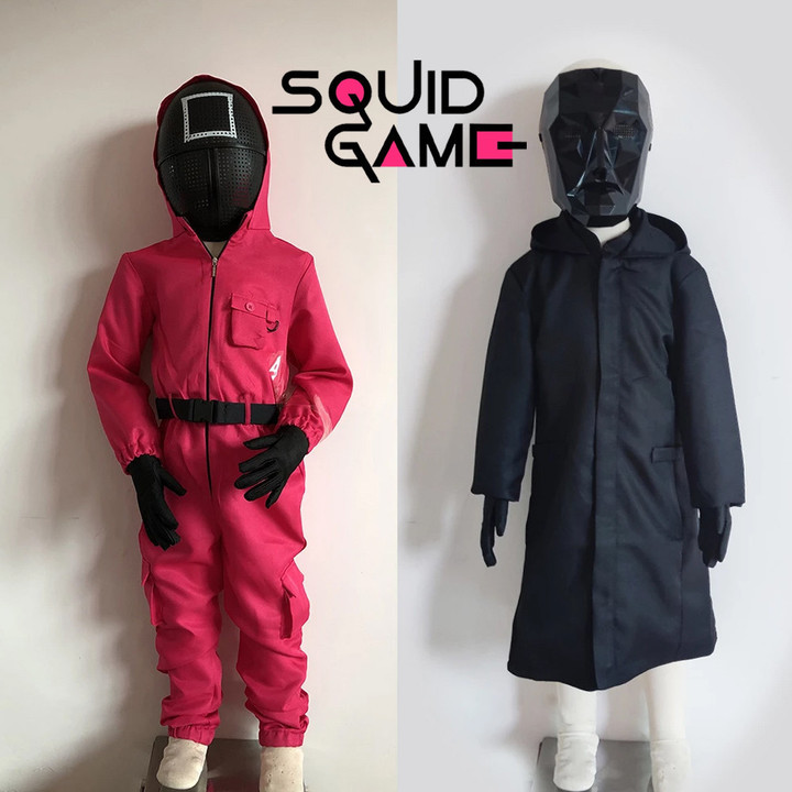Kids Adult Squid Game Costumes Halloween